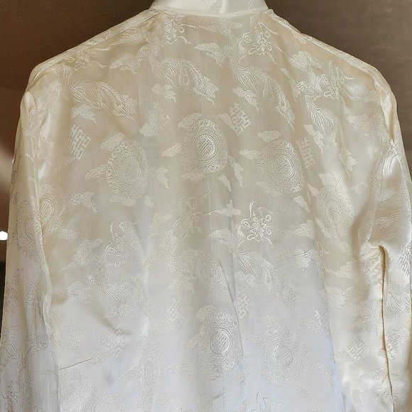 Vintage-Made Japanese Silk Robe - Picture 6 of 7